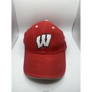 Wisconsin Badgers Hat Red Adjustable Strapback NCAA Officially Licensed Cap, Hat